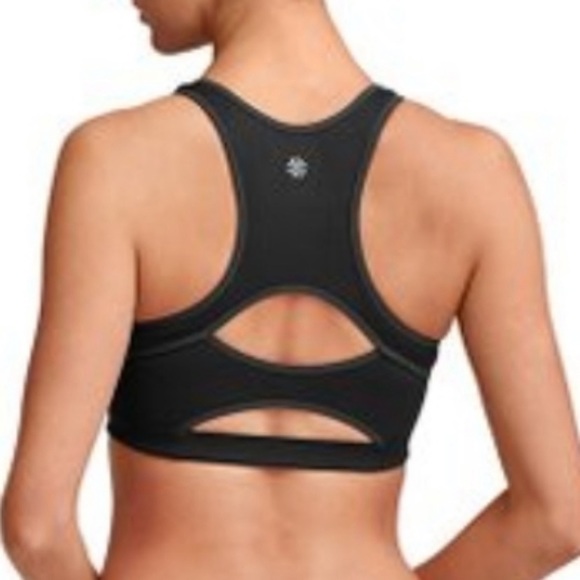 Athleta Double Dare Black Sports Workout Bra - Picture 3 of 9